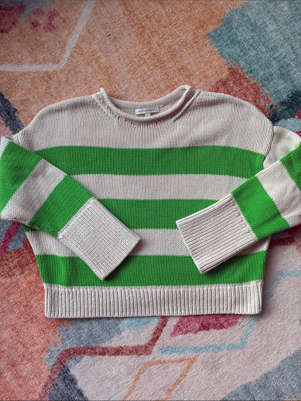Banana Republic Striped Crewneck